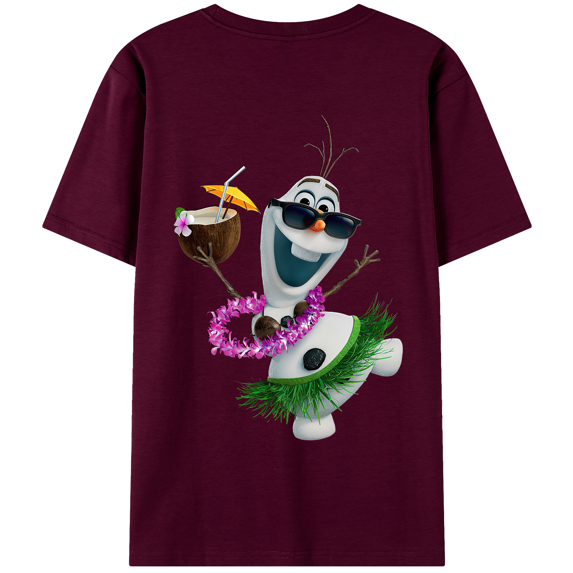 （画像用） アナと雪の女王 アンナ エルサ Frozen Anna Elsa レディース半袖Tシャツ(バックプリント)